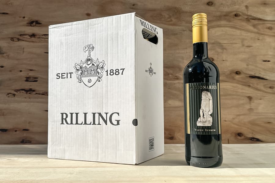 24 Flaschen Rotwein Rilling Legionarius Vinum Rubrum